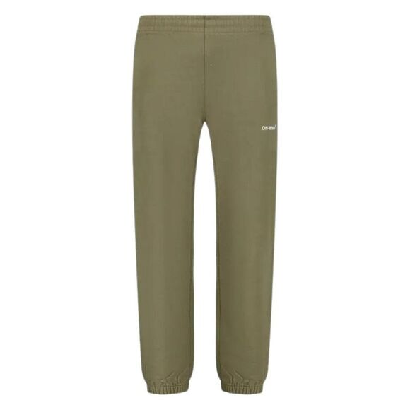 Off-White Mens Wave Pattern Slim Sweatpants / Army Green
